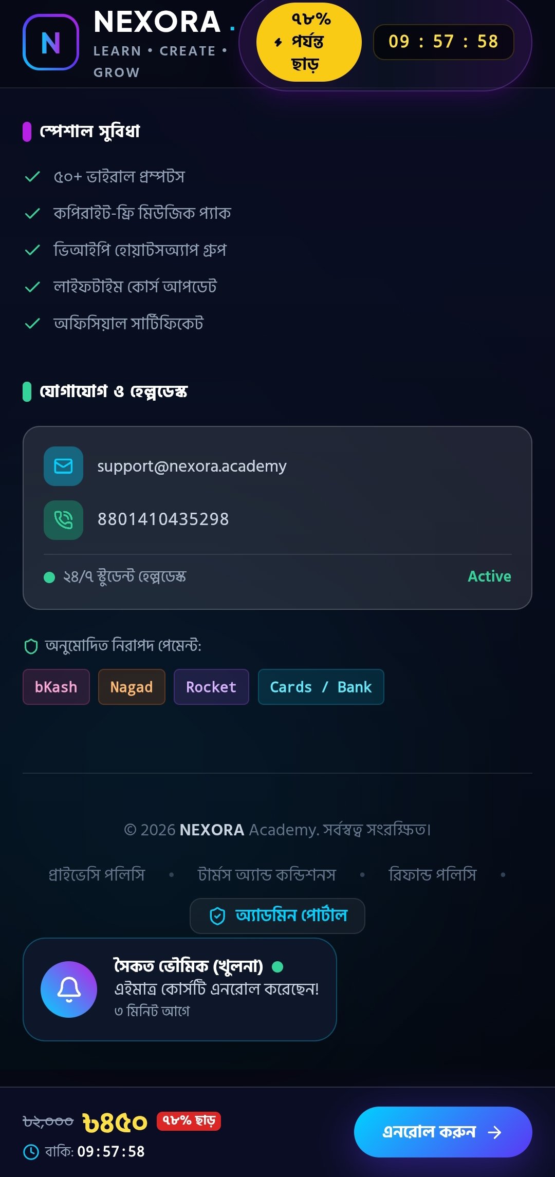NEXORA Academy — Faceless Video & AI Automation Masterclass · 3